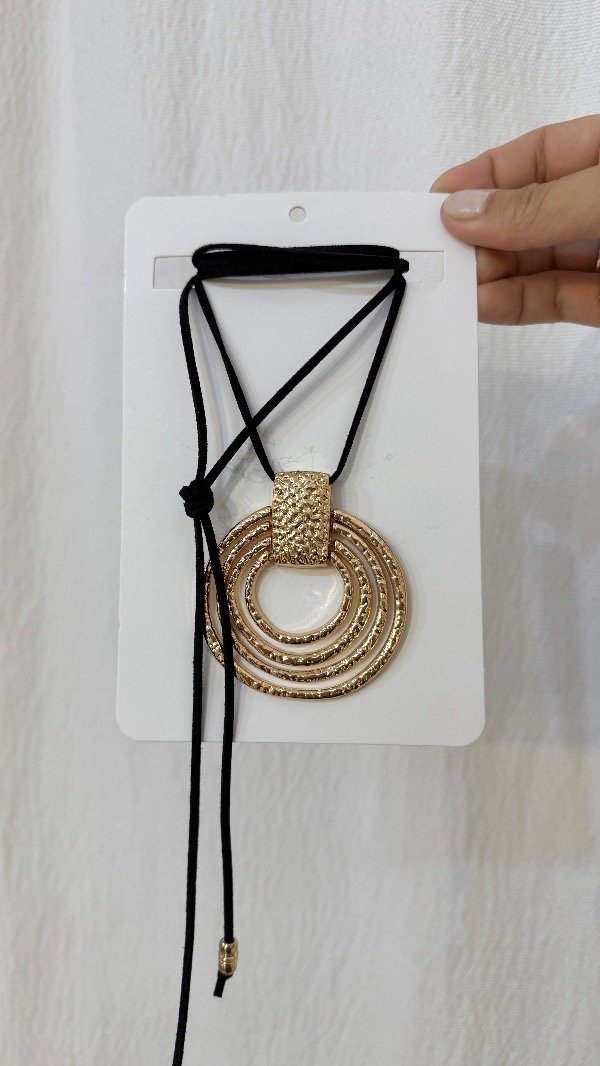 Producto - Collar cordón circle gold