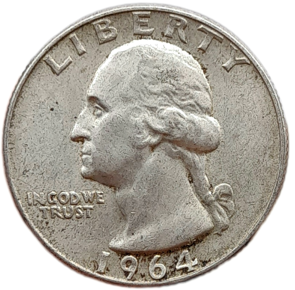 Producto - Estados Unidos 25 Cents Washington "D" Km#164 VF+
