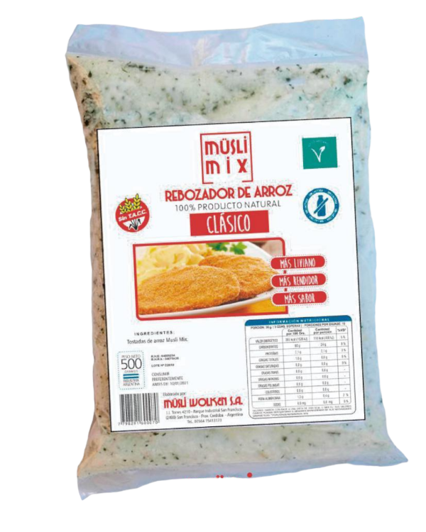 Producto - Rebozador de arroz Musli Mix Sin Tacc 500grs x 1u