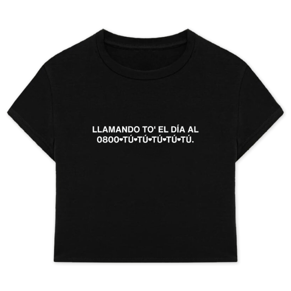 Producto - Baby tee 0800-tú-tú - Maria Becerra