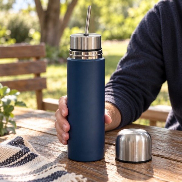 Producto - Termo Mate Listo Autocebante 750ml Acero Inoxidable 8155 - 0