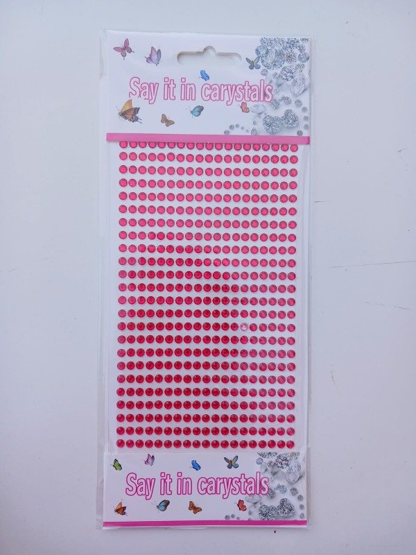 Producto - Cristales Autoadhesivos 456 PCS Rojo