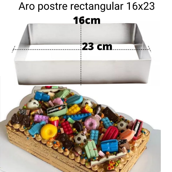 Producto - ARO POSTRE RECTANGULAR 16X23