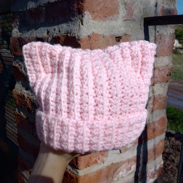Producto - Gorro Orejas Gatito Rosa