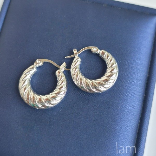 Producto - Aros lam cubanos inflado rayas oblicuas