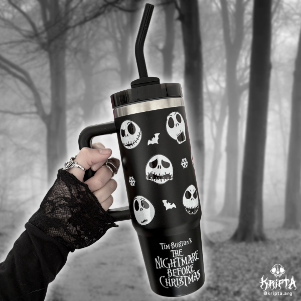Producto - Vaso Stanley negro - Jack Skellington