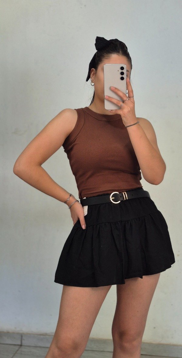 Producto - Short pollera Aimara negro