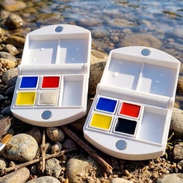 Producto - Acuarelas cerámicas en estuche Colores del Río - 1