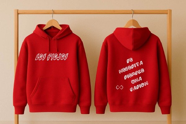 Producto - BUZO CANGURO ROJO LOS PIOJOS SE NECESITA UNA PASION