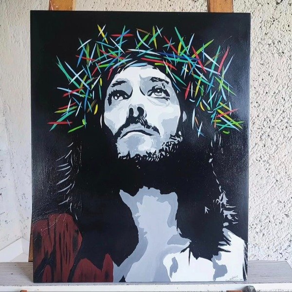 Producto - JESÚS POP ART  B/N - 0