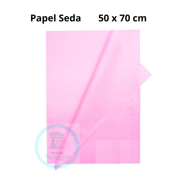 Producto - Papel de Seda Rosa 50 x 70 cm x1