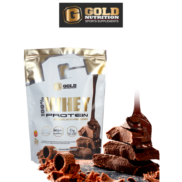 Producto - 100 WHEY PROTEIN x 1kgs - GOLD NUTRITION