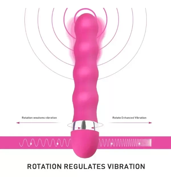 Producto - Consolador Vibrador Baston 4 Anillos Hombre Mujer