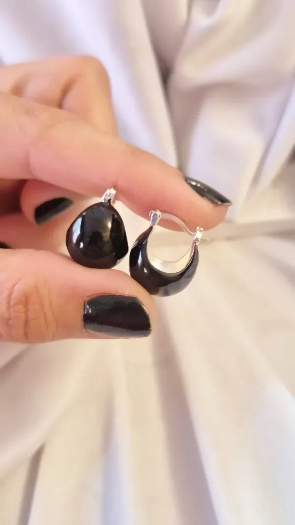 Producto - Argollitas canasta negra