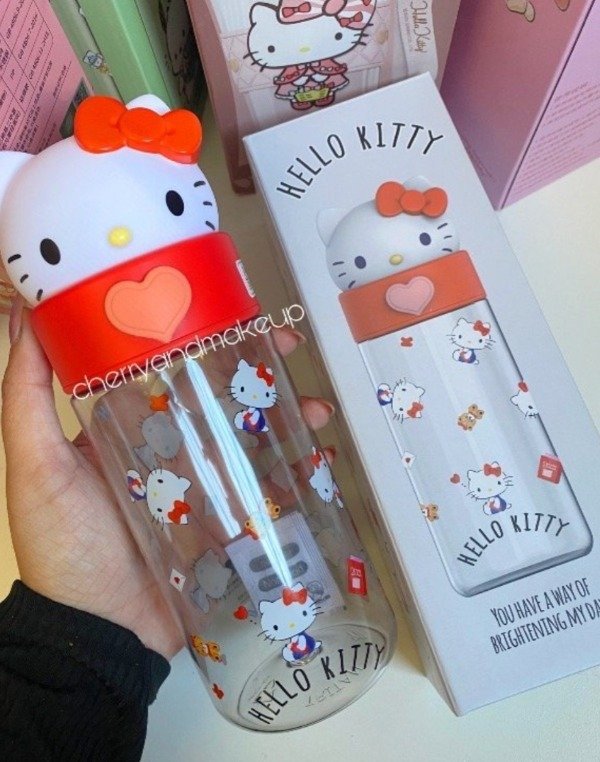 Producto - Botella Hello Kitty boca ancha plástico