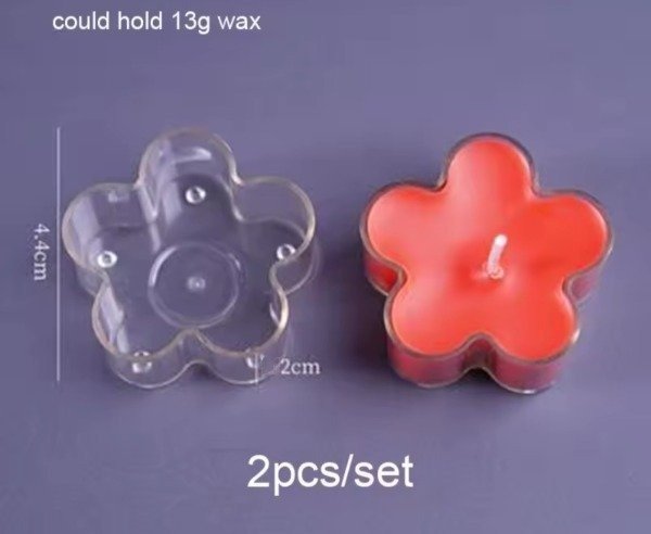Producto - Base acrilica para vela de té FLOR