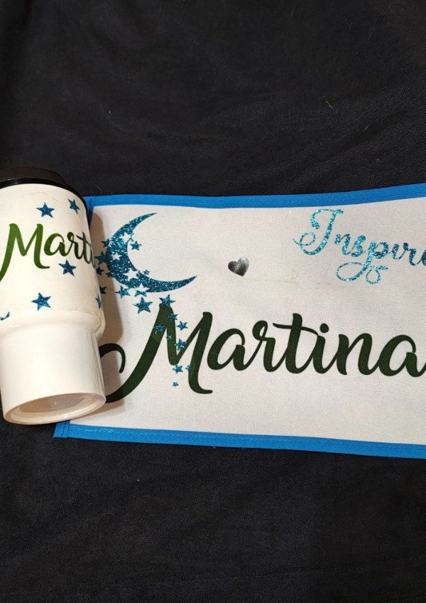 Producto - Vaso termico y mantel Martina