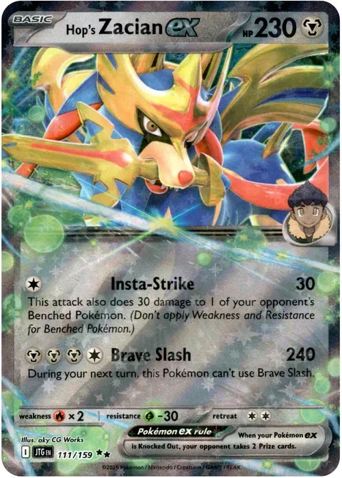 Producto - Hop's Zacian ex - 111/159 - Journey Together - Holo