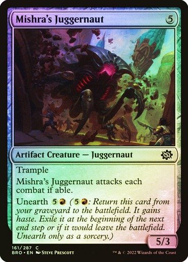 Producto - Mishra's Juggernaut Foil  The Brothers' War