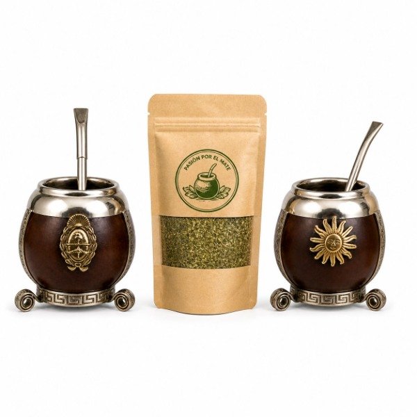 Producto - Mate Calabaza Premium + Bombilla + yerba