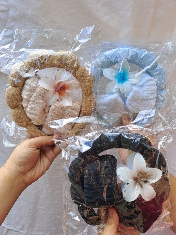 Producto - Kit vincha+muñequera+broche