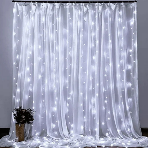 Producto - Cortina luces blancas 3x3mts