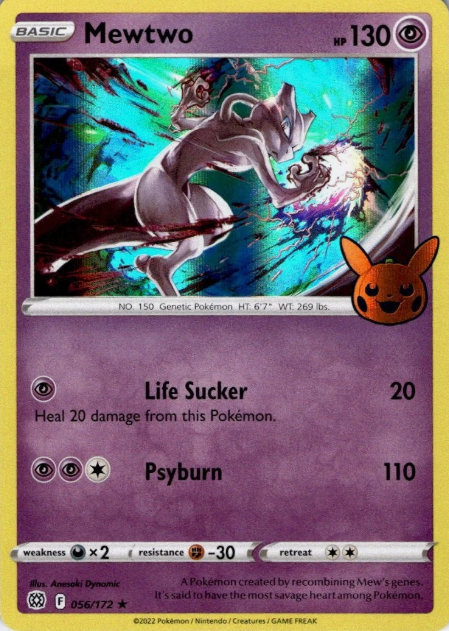 Producto - Mewtwo - 056/172 - Brilliant Stars - Trick or TRade 2022 Holo