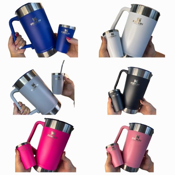 Producto - Jarras con Vaso de Acero Inoxidable 2 litros