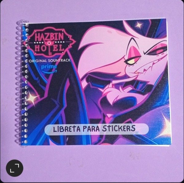 Producto - Libreta para stickers Angel dust