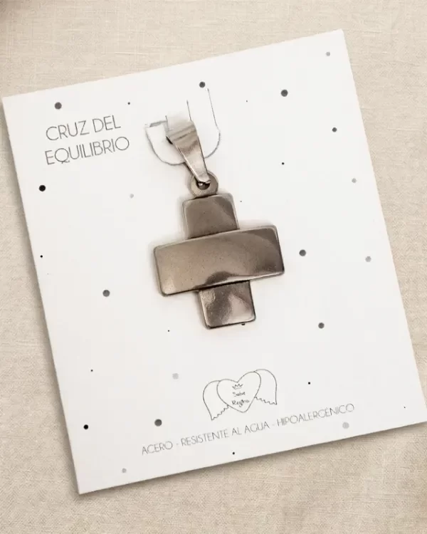 Producto - Dije Acero Cruz del Equilibrio