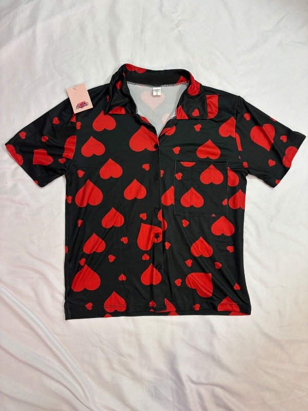 Producto - CAMISERO CORTO CORA ROJO - 2