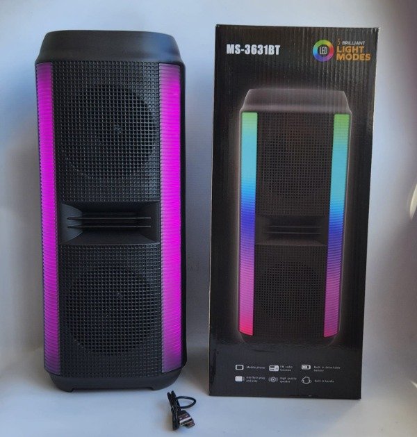 Producto - PARLANTE 4" X 2 BT RGB MICRO USB