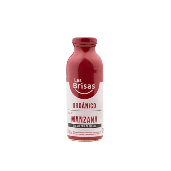 Producto - LAS BRISAS JUGO DE FRUTA ORGÁNICO DE MANZANA SIN AZÚCAR X 330 ML