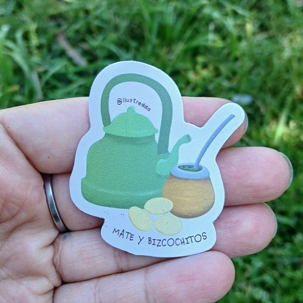 Producto - Sticker - Mate y bizcochitos