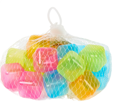Producto - Bolsa de cubitos de hielo de 10 unidades de colores