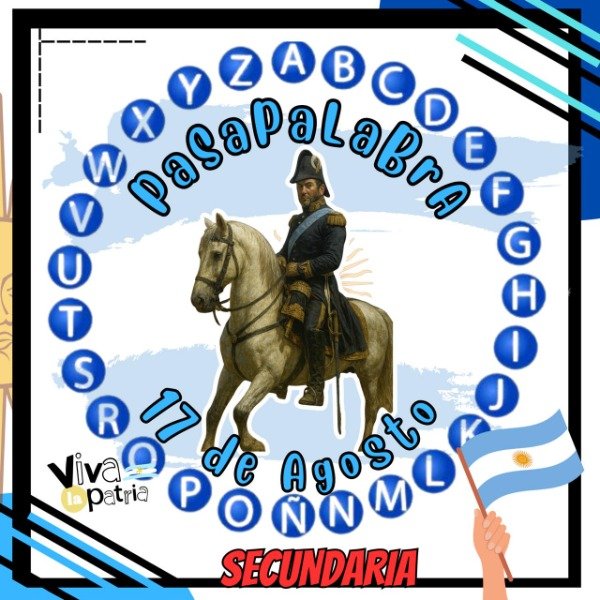 Producto - PASAPALABRA. 17 DE AGOSTO. SECUNDARIA