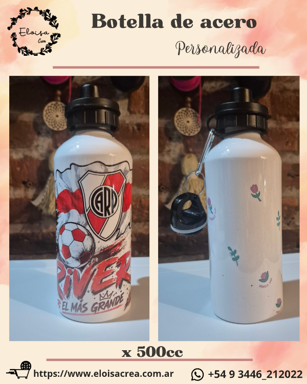 Producto - Botella de acero x500cc térmica personalizada. - 0