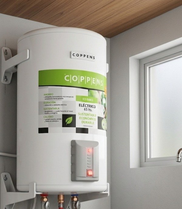 Producto - Termotanque eléctrico Ecobianco Coppens 65lts 1500w carga inferior - 1