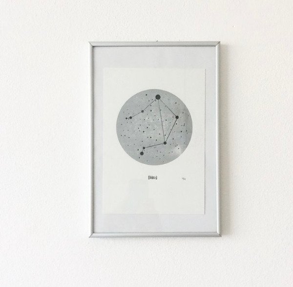 Producto - Lámina Constelación Libra