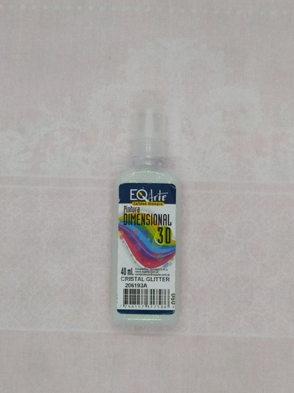 Producto - PINTURA DIMENSIONAL 3D. CRISTAL GLITTER