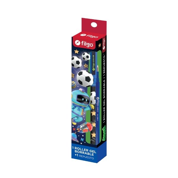 Producto - Lapicera Roller gel borrable Filgo + 1 repuesto con estuche personalizada