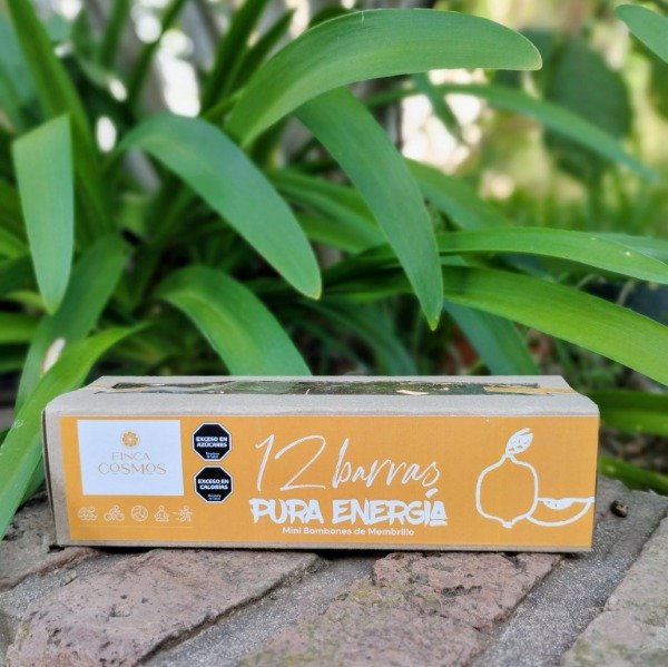 Producto - Caja con doce barras de Membrillo de 30 gr cada una Finca Cosmos