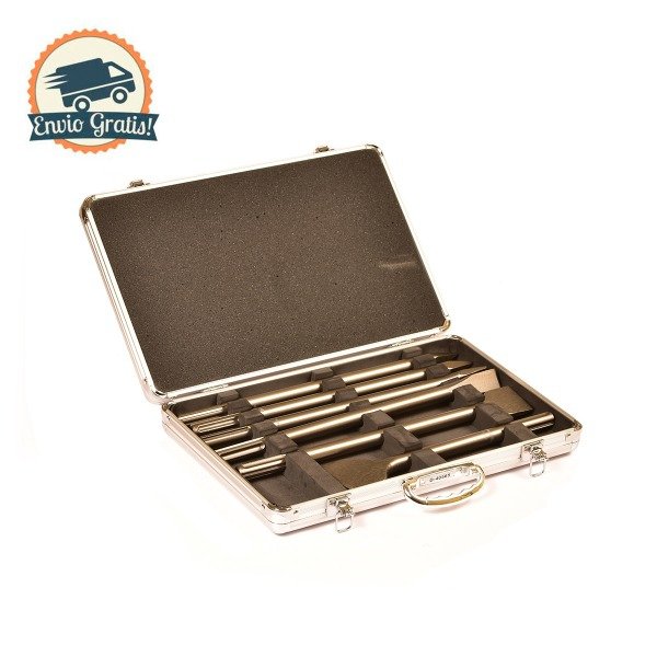 Producto - Juego de 6 cinceles Makita SDS-Max con maletín de aluminio D-40565