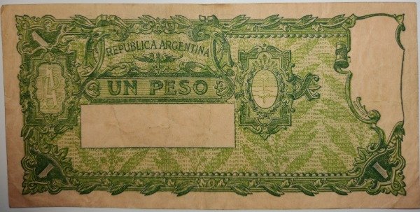 Producto - Billete argentina caja de conversión 1 peso año 1935 B 1566 Col 357 p#243c vf- - 1
