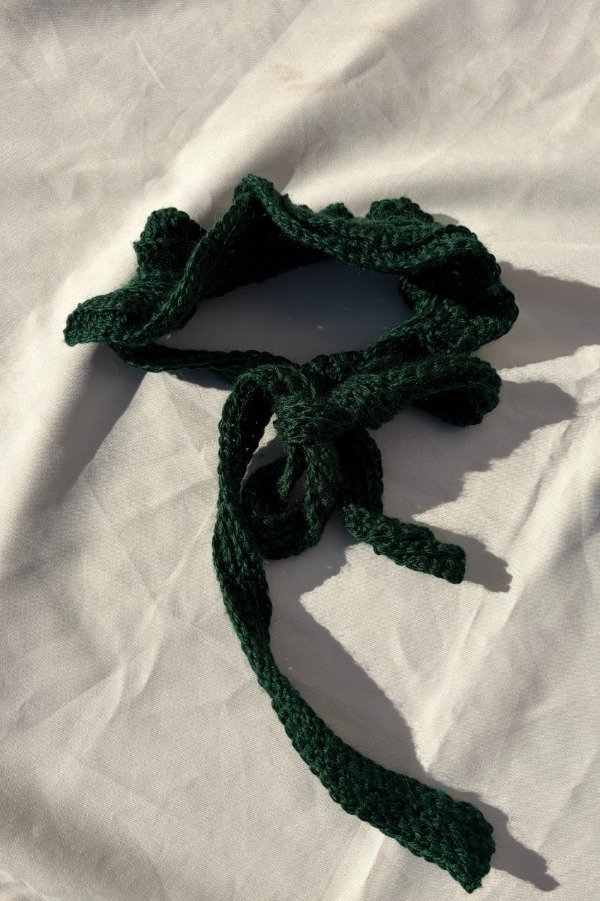 Producto - CUELLO VICTORIANO TEJIDO VERDE