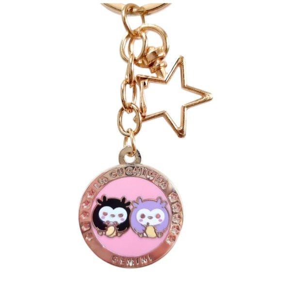 Producto - Llavero Acrilico Cuchisigno Signo Zodiacal Geminis Otorii