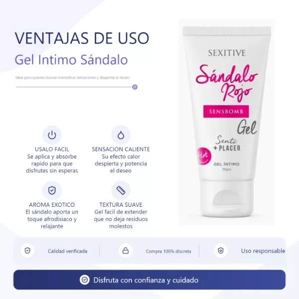 Producto - SensBomb Lub (sandalo rojo) - 3