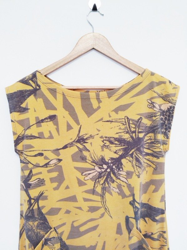 Producto - Vestido PUM -estampa Flor de Verano amarilla- - 1