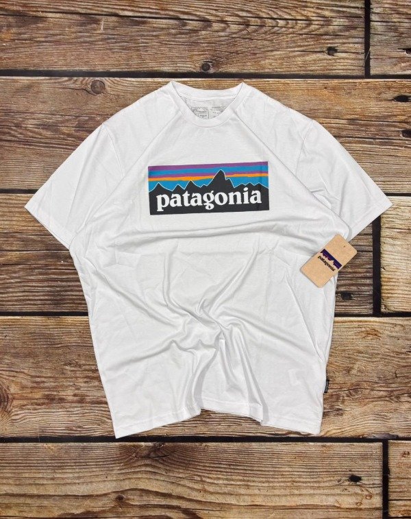 Producto - REMERA PATAGONIA P-6 Logo Responsibili WHITE