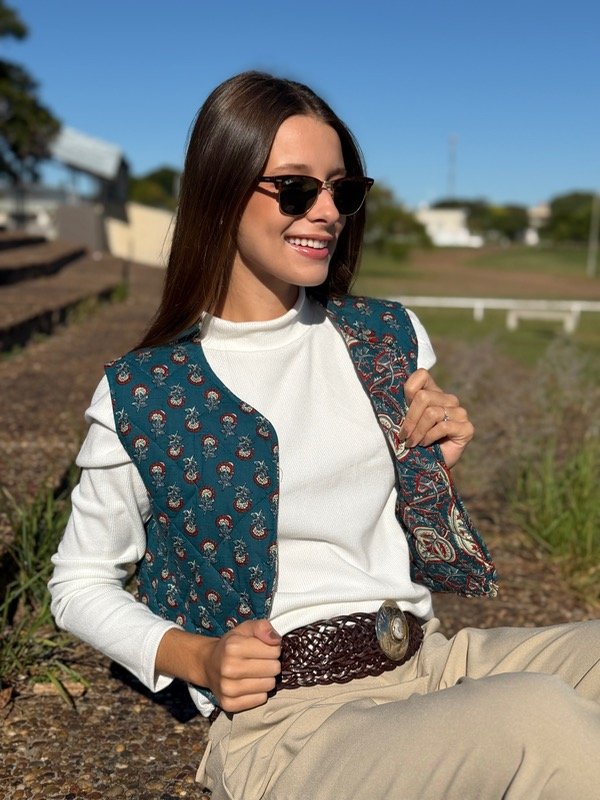 Producto - Chaleco reversible verde